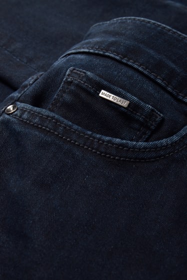 Women - Skinny jeans - mid-rise waist - LYCRA® - denim-dark blue