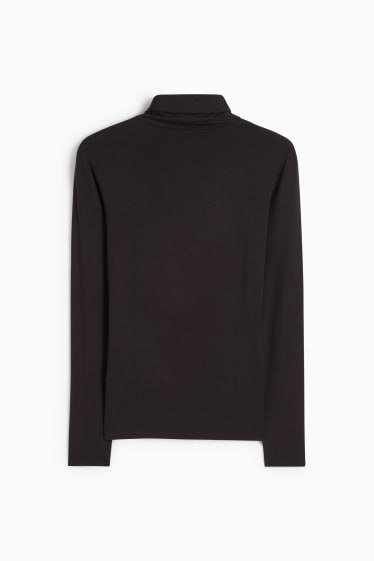 Donna - Maglia dolcevita basic - nero