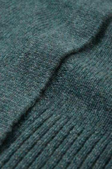 Damen - Strickjacke - Woll-Mix - grün