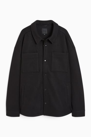 Men - CLOCKHOUSE - shirt jacket - black