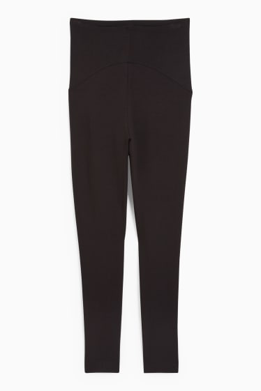 Damen - Umstands-Thermoleggings - schwarz