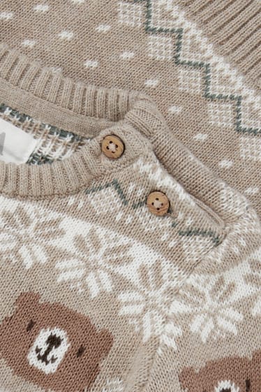 Niemowlęta - Sweter niemowlęcy - beżowy