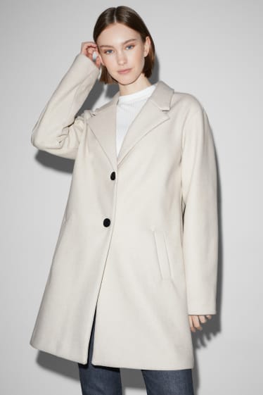 Femmes - CLOCKHOUSE - manteau - beige clair