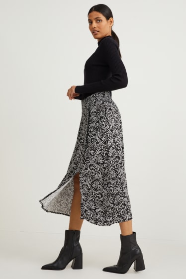 Dona - Faldilla - negre/blanc