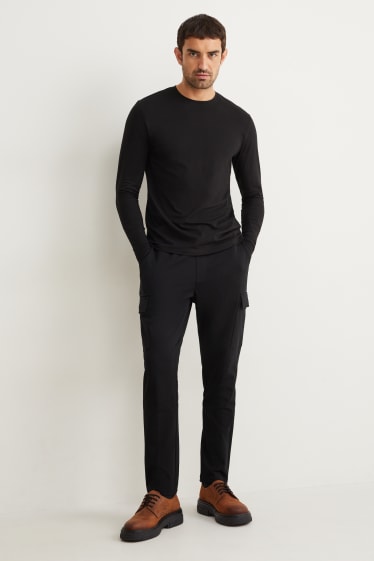 Home - Pantalons de xandall cargo - Flex - negre