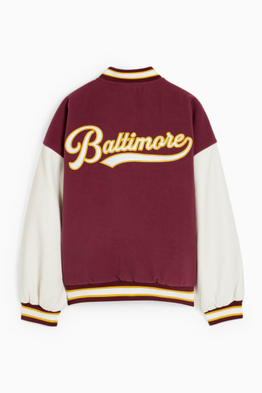Kinderen: meisjes - Fleece blouson - bordeaux