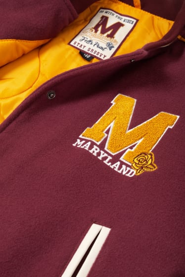 Kinderen: meisjes - Fleece blouson - bordeaux