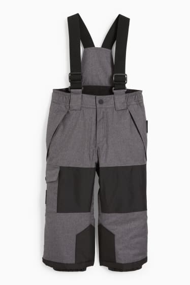 Kinder Jungen - Skihose - wasserdicht - dunkelgrau