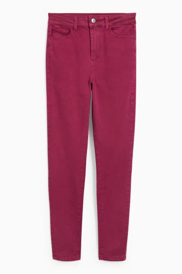 Damen - Jegging Jeans - High Waist - violett