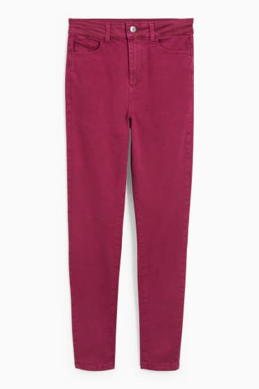 Femmes - Jegging jean - high waist - violet