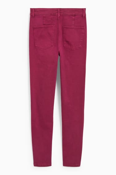 Femmes - Jegging jean - high waist - violet