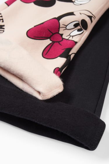 Kinderen: meisjes - Set van 2 - Minnie Mouse - flared hermolegging - roze