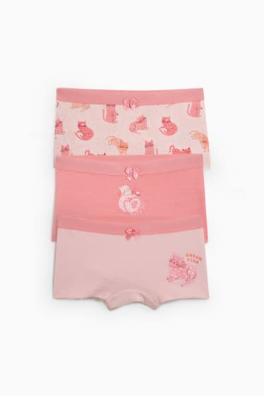 Kinder - Multipack 3er - Boxershorts - rosa