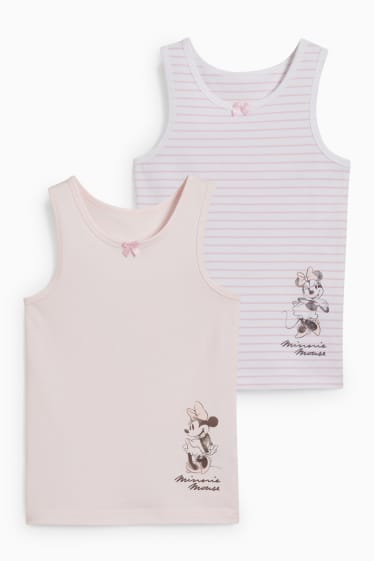Kinderen - Set van 2 - Minnie Mouse - singlet - roze