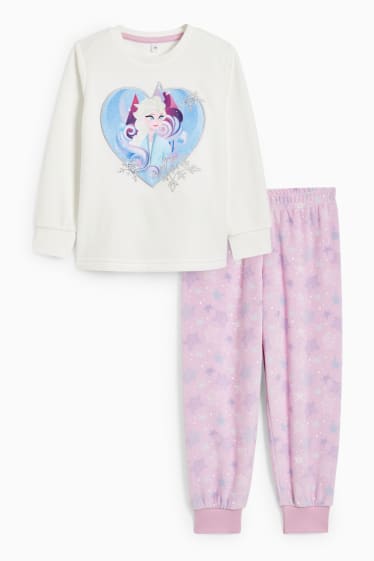 Bambine - Frozen - pigiama - 2 pezzi - bianco crema