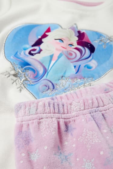 Copii - Frozen - pijama - 2 piese - alb-crem