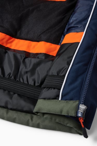 Enfants garçons - Veste de ski à capuche - orange