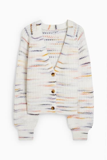 Damen - Strickjacke - cremeweiß