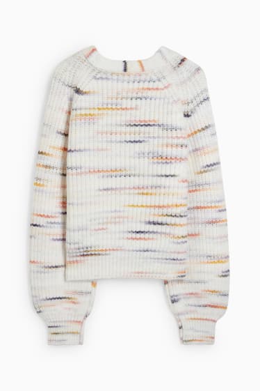 Damen - Strickjacke - cremeweiß