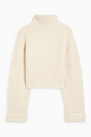 Teens & young adults - CLOCKHOUSE - cropped jumper - cremewhite