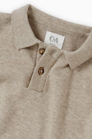 Baby: jongens - Baby-outfit - 2-delig - lichtbruin