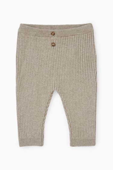 Baby: jongens - Baby-outfit - 2-delig - lichtbruin