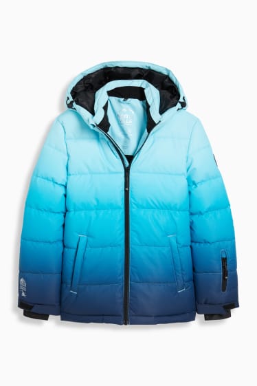 Bambine - Giacca da sci con cappuccio - blu scuro