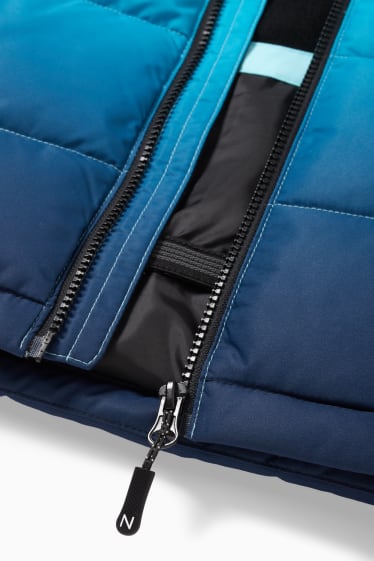 Bambine - Giacca da sci con cappuccio - blu scuro