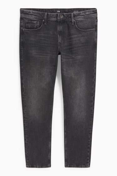 Men - Slim tapered jeans - LYCRA® - black