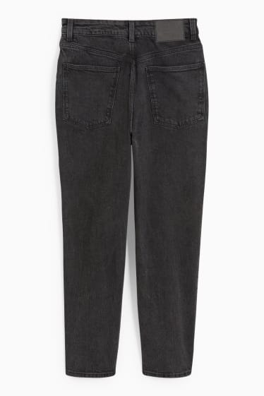 Femei - Mom jeans - talie înaltă - LYCRA® - denim-gri
