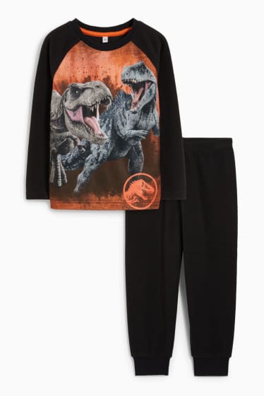 Kinder - Jurassic Park - Fleece-Pyjama - 2 teilig - schwarz