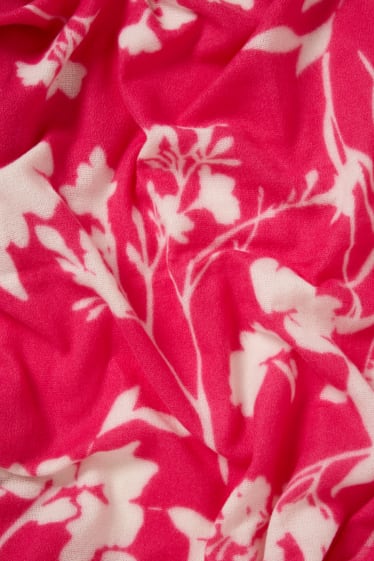 Women - Scarf - floral - pink