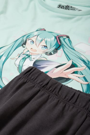 Bambine - Hatsune Miku - pigiama - 2 pezzi - verde menta
