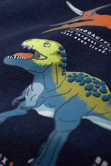 Enfants garçons - Dinosaure - sweat à capuche - bleu foncé