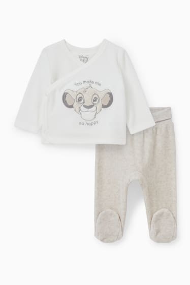 Babys - The Lion King - newbornoutfit - 2-delig - beige