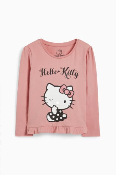 Kinder - Hello Kitty - Langarmshirt - rosa