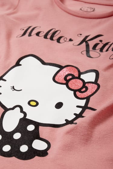 Enfants filles - Hello Kitty - haut à manches longues - rose
