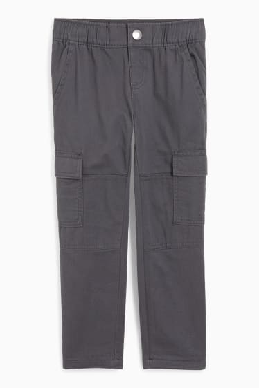 Niños - Pantalón cargo térmico - gris oscuro