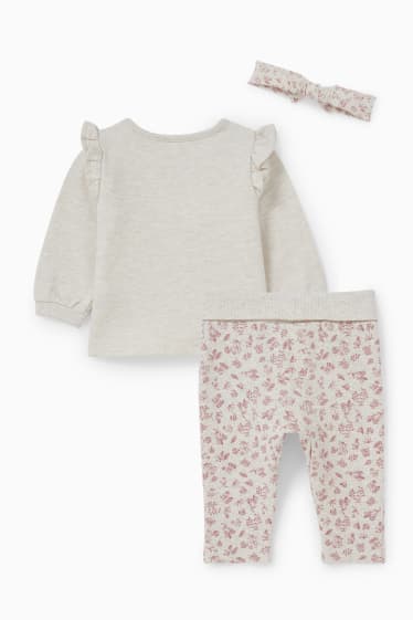 Babies - Bambi - baby outfit - 3 piece - beige
