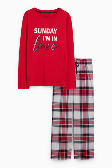 Women - Pyjamas - dark red