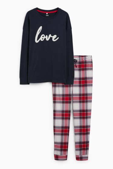 Femmes - Pyjama - bleu foncé