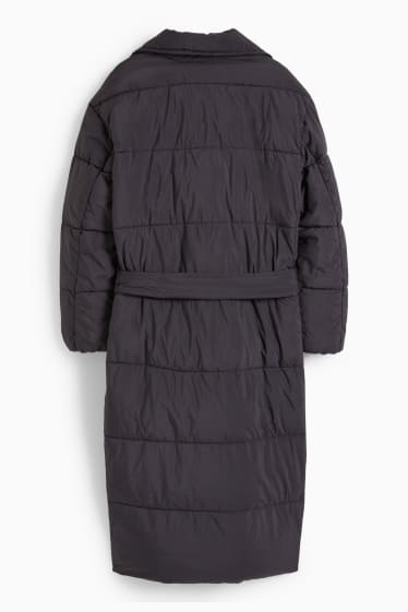 Women - Quilted coat - black