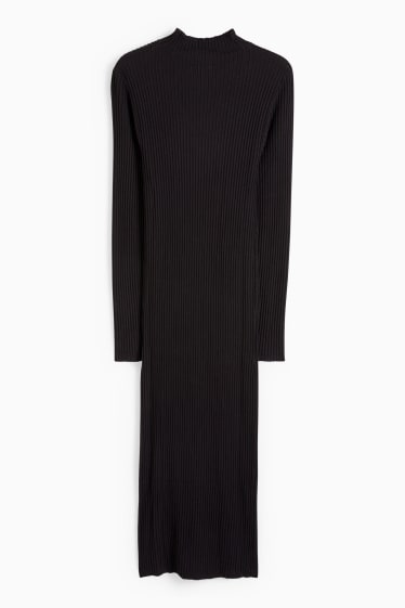 Femmes - Robe fendue - noir