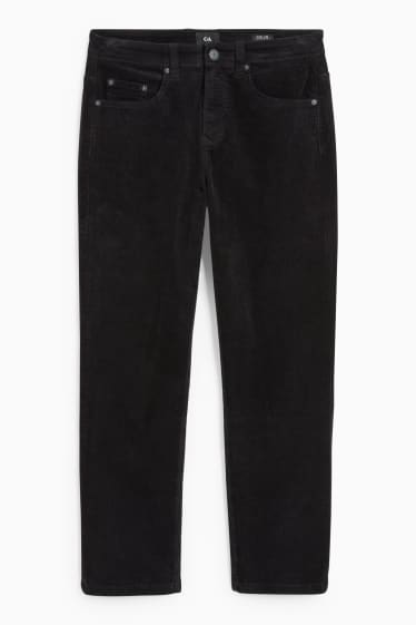 Home - Pantalons de pana - regular fit - negre