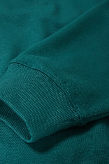 Femmes - CLOCKHOUSE - robe en molleton à capuche - vert foncé