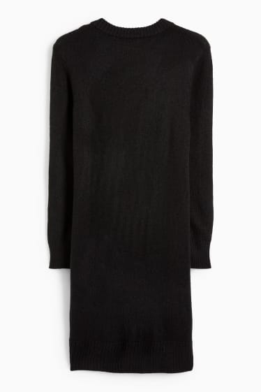 Dámské - Pletené šaty basic - černá