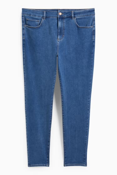 Kobiety - Jegging jeans - wysoki stan - dżins-niebieski