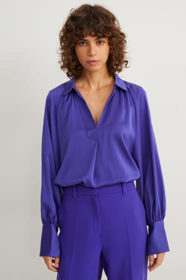 Damen - Bluse - lila