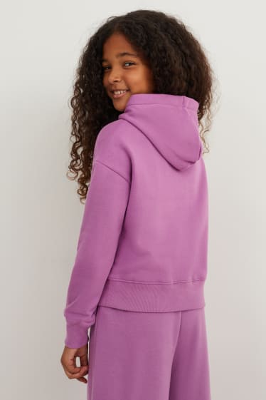 Enfants - Sweat à capuche - rose foncé