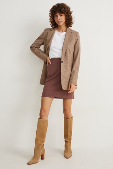 Women - Mini skirt - dark brown